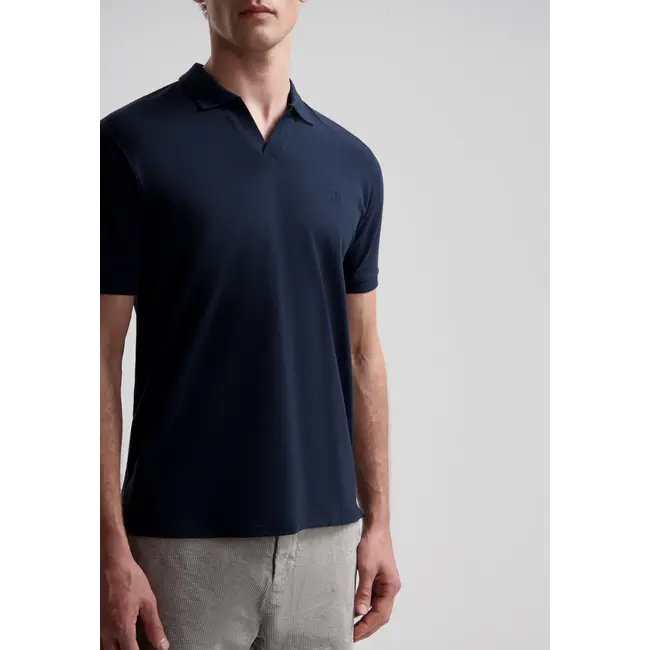 Dstrezzed BOWIE V-NECK POLO DARK NAVY