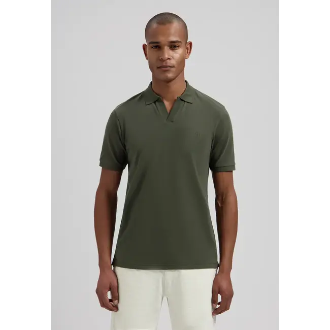 Dstrezzed BOWIE V-NECK POLO DARK ARMY