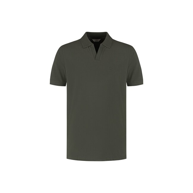 Dstrezzed BOWIE V-NECK POLO DARK ARMY