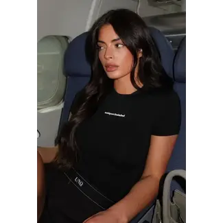 Unique the Label GISELLE SHORT SLEEVE BLACK