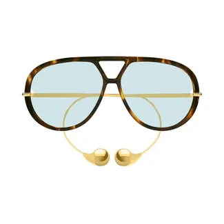 BOTTEGA VENETA DROP AVIATOR SUNGLASSES