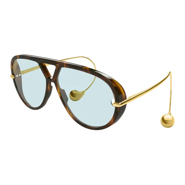 BOTTEGA VENETA DROP AVIATOR SUNGLASSES