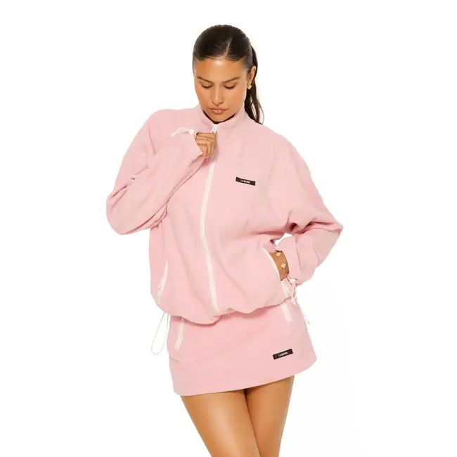 L.A Sisters FLEECE MINI SKIRT PINK