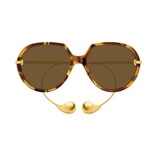 BOTTEGA VENETA DROP SQUARED SUNGLASSES