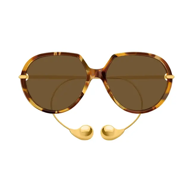 BOTTEGA VENETA DROP SQUARED SUNGLASSES