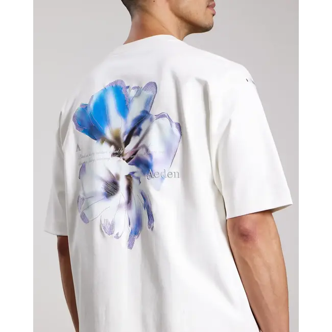 AEDEN FAME TEE OFF WHITE