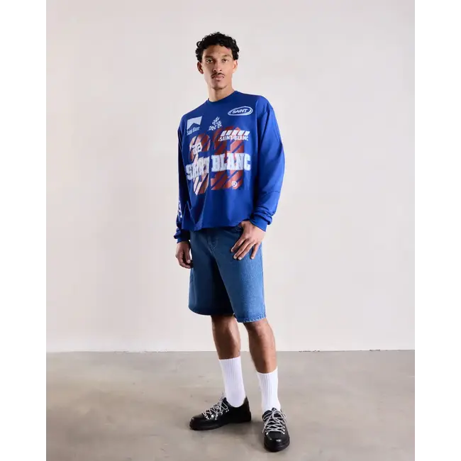 SAINT BLANC SPONSORSHIP MESH JERSEY LONG SHIRT BLUE