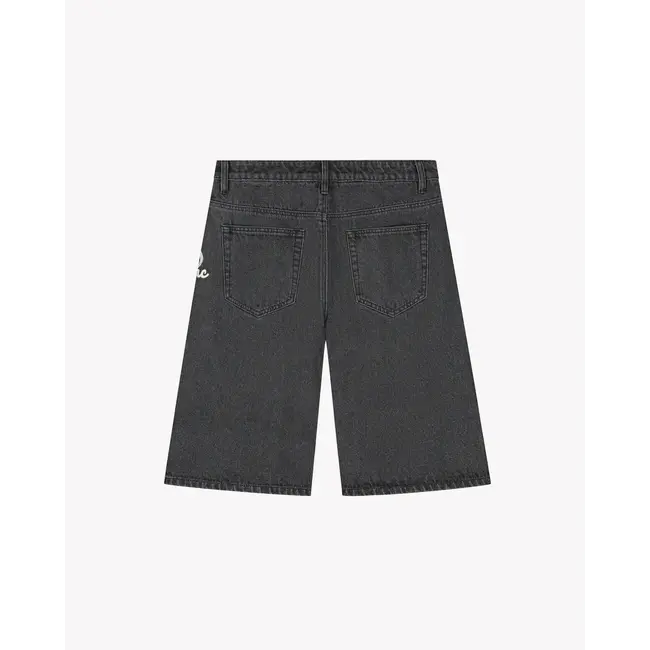 SAINT BLANC OVAL LOGO DENIM SHORT BLACK