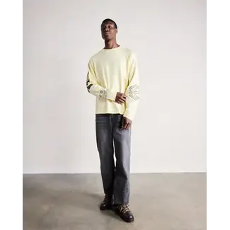 SAINT BLANC MULTI LOGO RAGLAN LONG SHIRT YELLOW