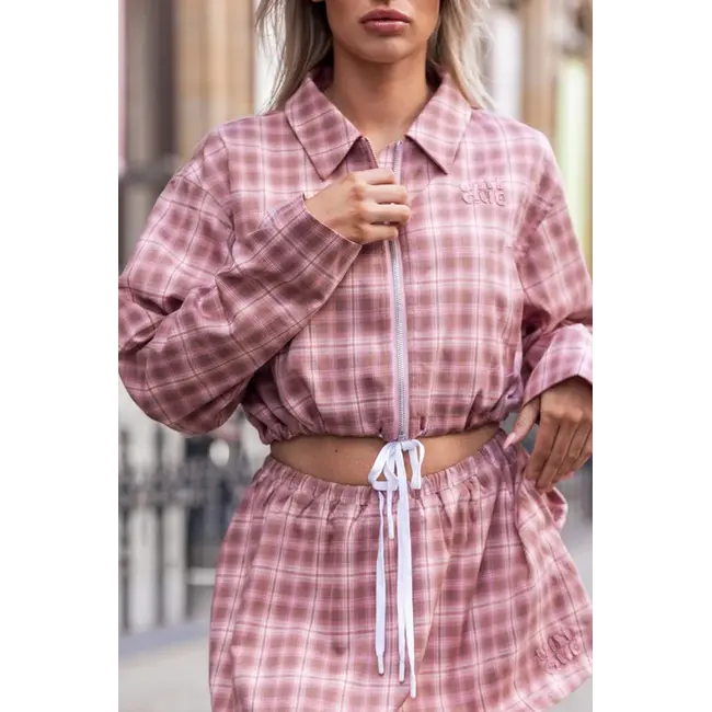 Unique the Label LEYLA JACKET PINK CHECK