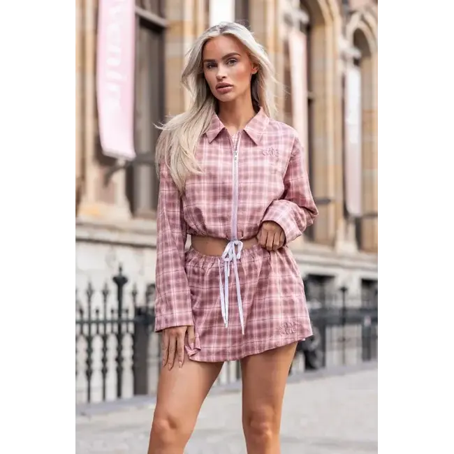 Unique the Label LEYLA SKIRT PINK CHECK