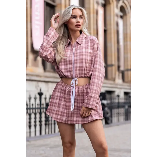 Unique the Label LEYLA SKIRT PINK CHECK
