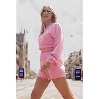 Unique the Label PEGGY CROPPED SWEATER BUBBLE GUM