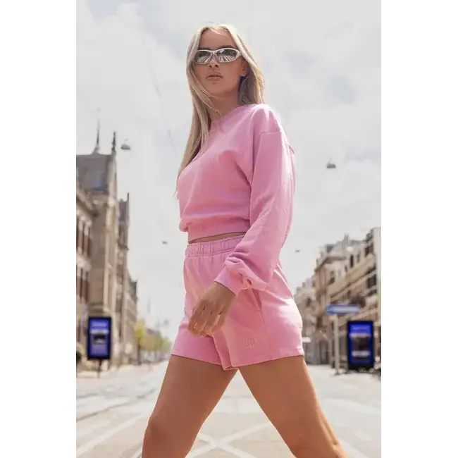 Unique the Label PEGGY CROPPED SWEATER BUBBLE GUM