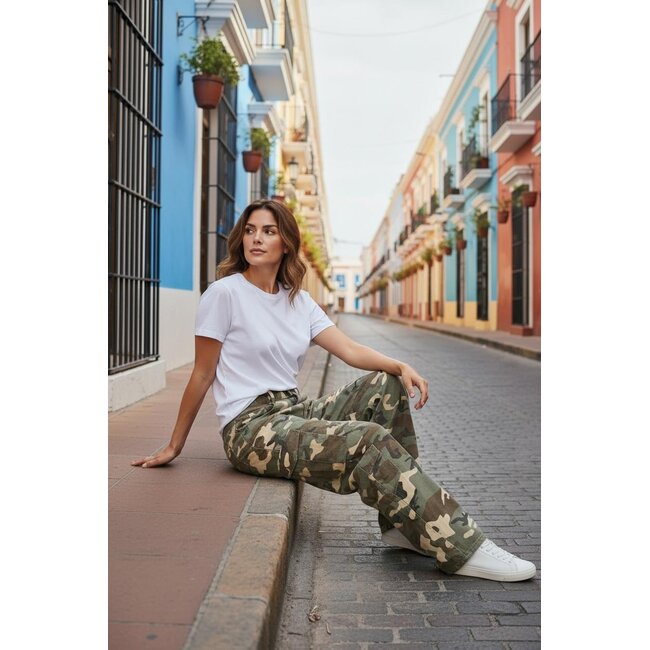 MOMO Fashion CAMO PANTS ARMY