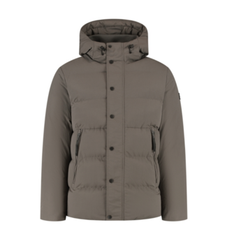PURE PATH PUFFER JACKET LIGHT BROWN