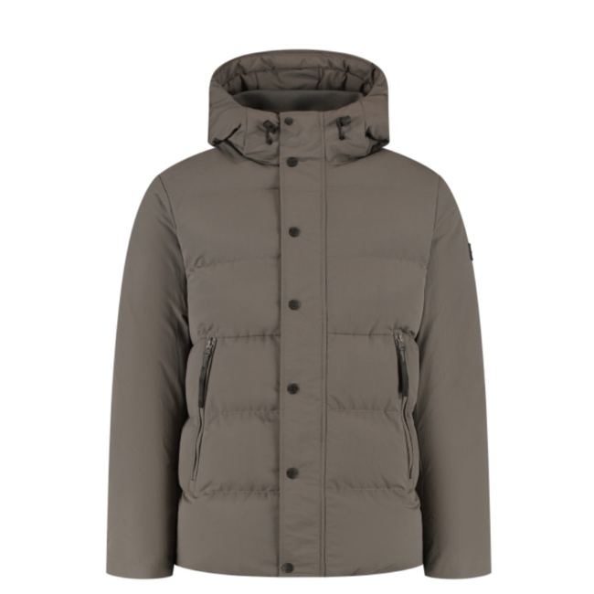 PURE PATH PUFFER JACKET LIGHT BROWN