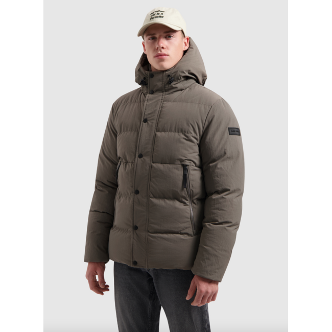 PURE PATH PUFFER JACKET LIGHT BROWN