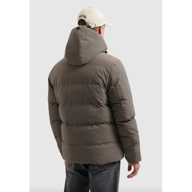 PURE PATH PUFFER JACKET LIGHT BROWN