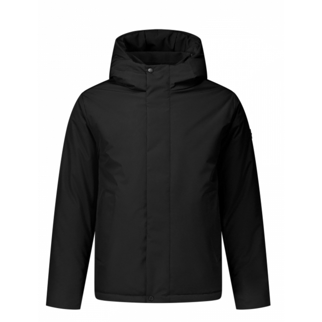PURE PATH ACTIVE FLEX SHORT PARKA JACKET BLACK