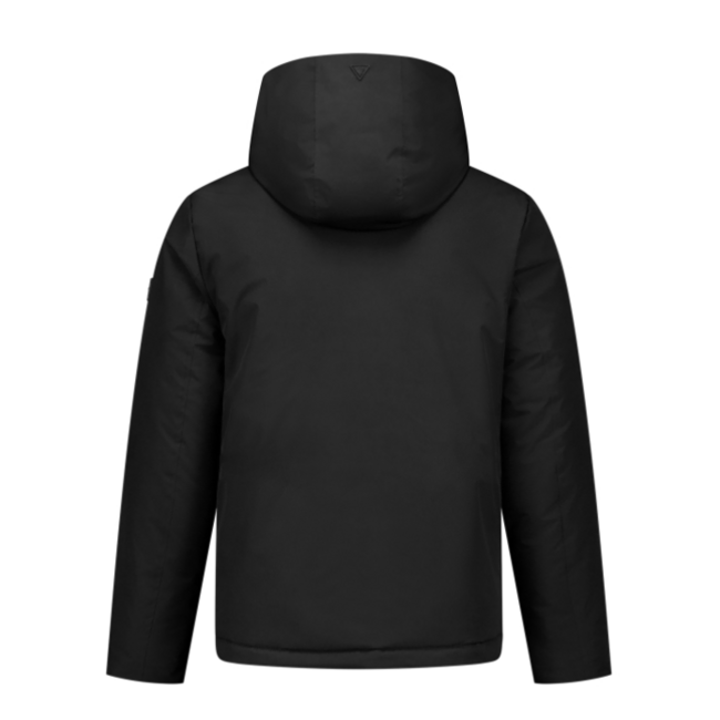 PURE PATH ACTIVE FLEX SHORT PARKA JACKET BLACK