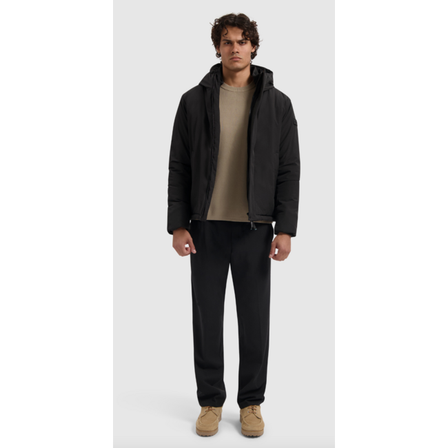 PURE PATH ACTIVE FLEX SHORT PARKA JACKET BLACK