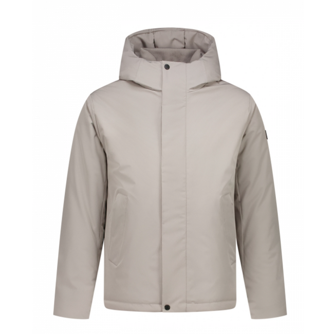 PURE PATH ACTIVE FLEX SHORT PARKA JACKET ASH GREY