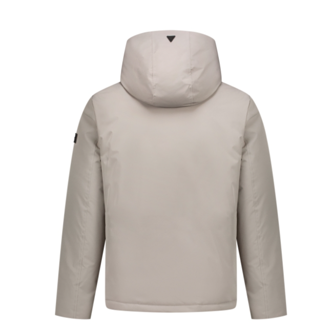 PURE PATH ACTIVE FLEX SHORT PARKA JACKET ASH GREY