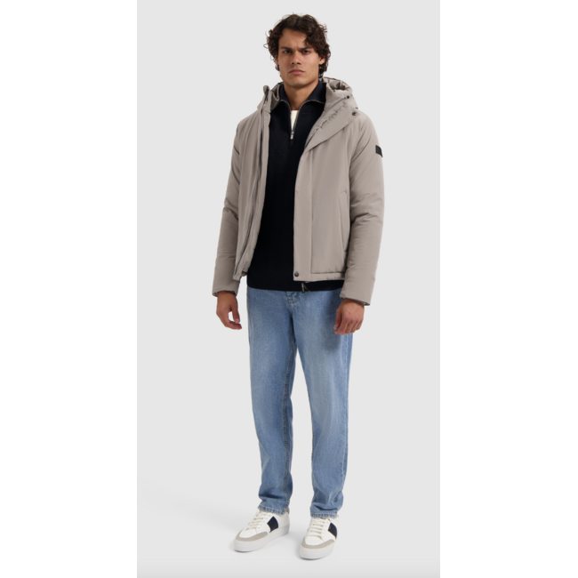 PURE PATH ACTIVE FLEX SHORT PARKA JACKET ASH GREY