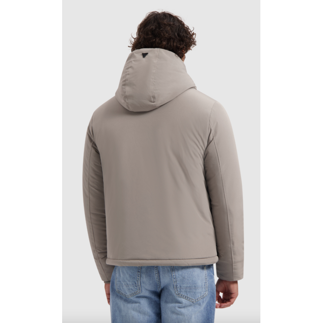 PURE PATH ACTIVE FLEX SHORT PARKA JACKET ASH GREY