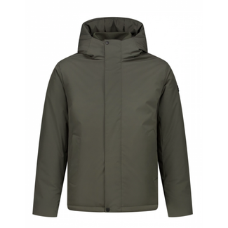 PURE PATH ACTIVE FLEX SHORT PARKA JACKET DARK GREEN