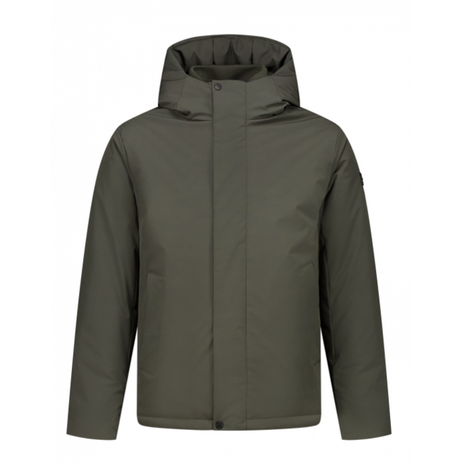 PURE PATH ACTIVE FLEX SHORT PARKA JACKET DARK GREEN