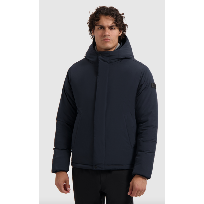 PURE PATH ACTIVE FLEX SHORT PARKA JACKET DARK NAVY