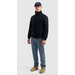 PURE PATH WOOL BOMBER JACKET DARK NAVY