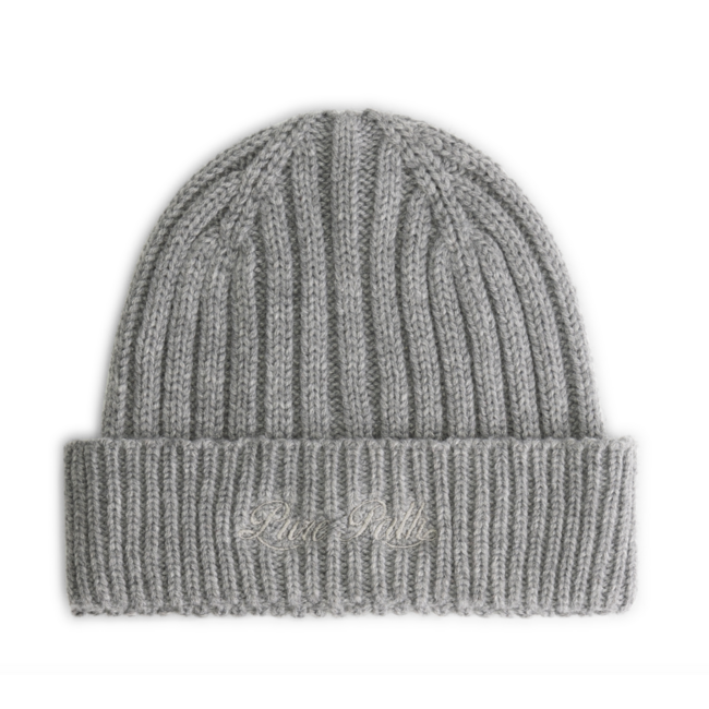 PURE PATH LOGO BEANIE GREY MELANGE