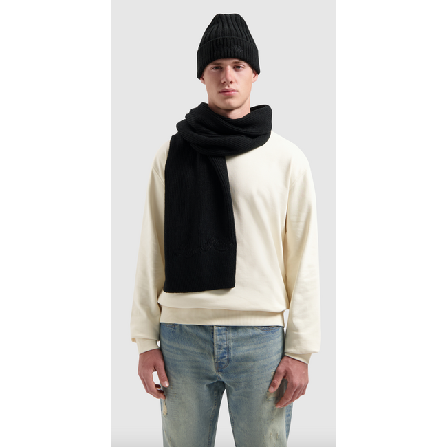 PURE PATH LOGO SCARF BLACK