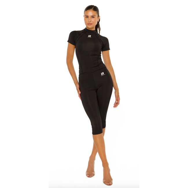 L.A Sisters OFFICIAL SCUBA CAPRI LEGGING BLACK