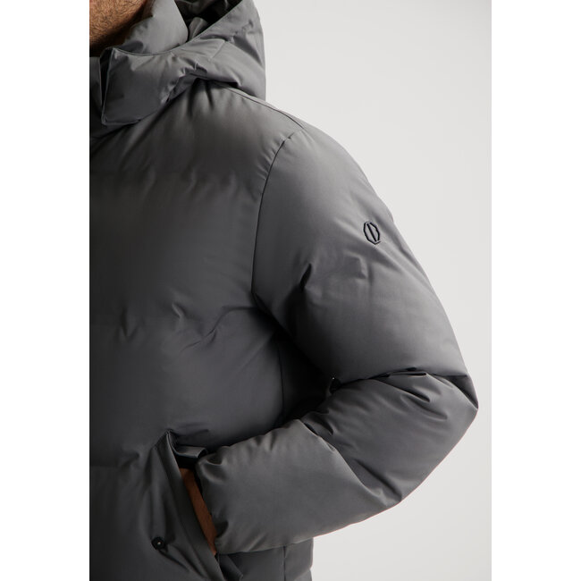 Dstrezzed BRYS PUFFER PARKA DARK GRAY
