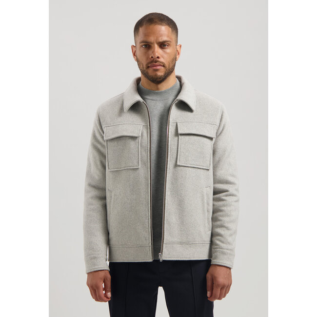 Dstrezzed COLTON WOOL JACKET GHOST GREY