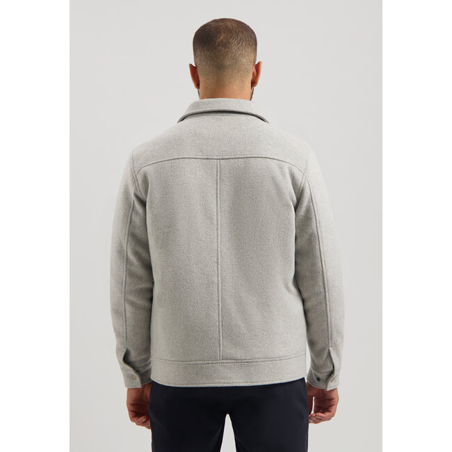 Dstrezzed COLTON WOOL JACKET GHOST GREY