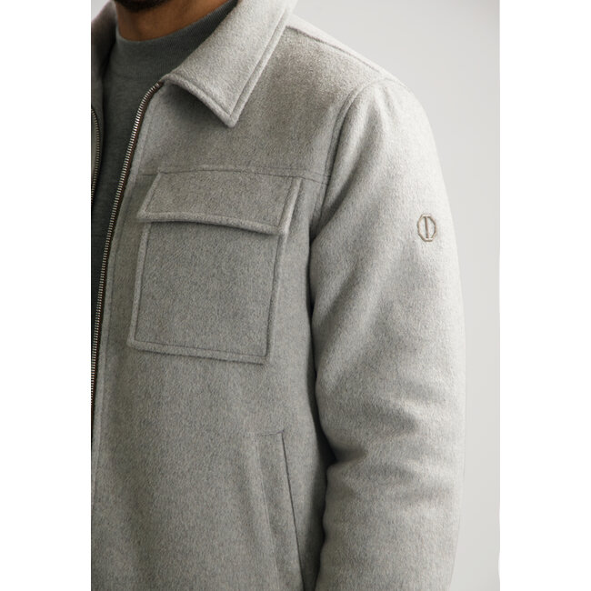 Dstrezzed COLTON WOOL JACKET GHOST GREY