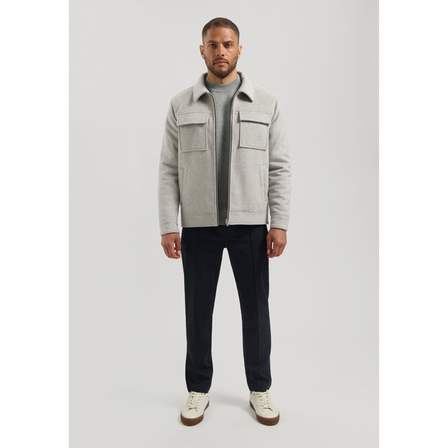 Dstrezzed COLTON WOOL JACKET GHOST GREY