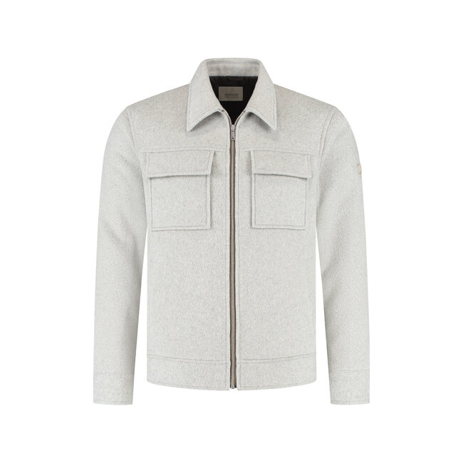 Dstrezzed COLTON WOOL JACKET GHOST GREY