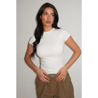 Unique the Label DANA SHORT SLEEVE WHITE