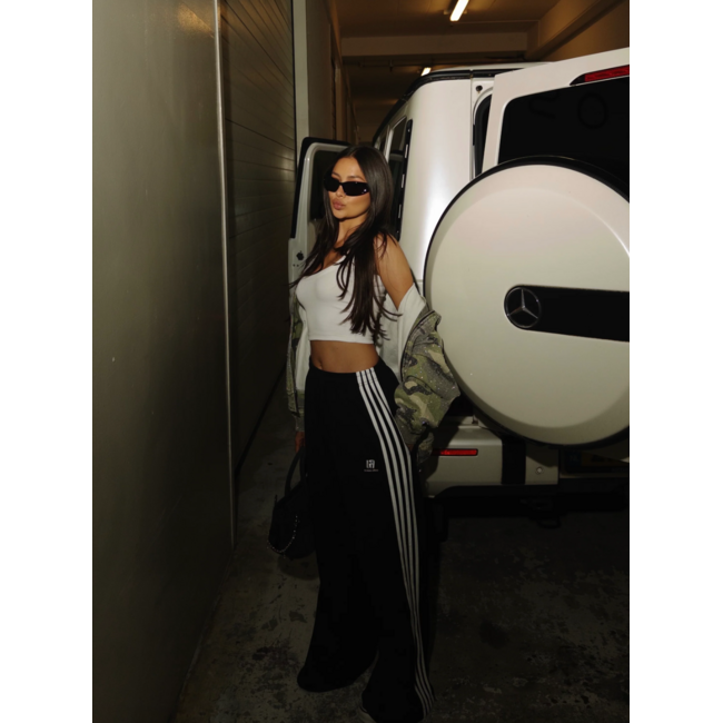 L.A Sisters L.A OFFICIAL OVERSIZED MULTI STRIPED PANTS BLACK