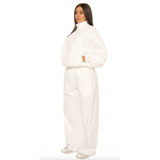 L.A Sisters L.A OFFICIAL EMBROIDERED TRACK PANTS WHITE