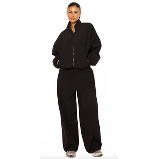 L.A Sisters L.A OFFICIAL EMBROIDERED TRACK PANTS BLACK