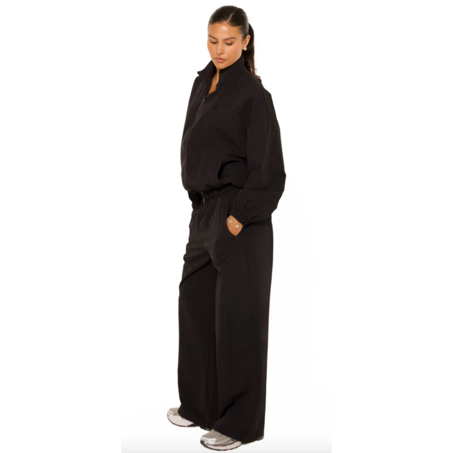 L.A Sisters L.A OFFICIAL EMBROIDERED TRACK PANTS BLACK