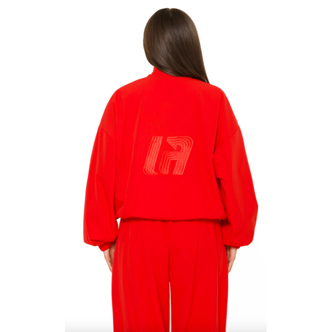 L.A Sisters L.A OFFICIAL EMBROIDERED ZIP UP JACKET RED