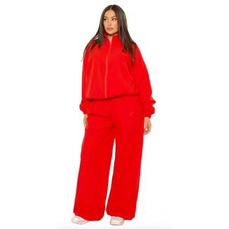 L.A Sisters L.A OFFICIAL EMBROIDERED TRACK PANTS RED